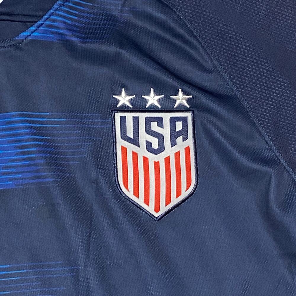 Nike Womens 2018 Team USA #5 O'Hara Away Soccer Jersey Dri-Fit XL Blue - Picture 4 of 8